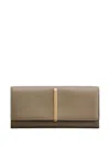 Tod's Leather Wallet In Neutral