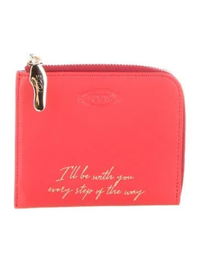 Pre-owned Tod's Leather Wallet In Red