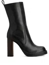 Tod's Leather Zip-fastening Block-heel Boots In Black