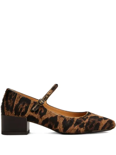 Tod's Leopard-print Block-heel Pumps In Multi