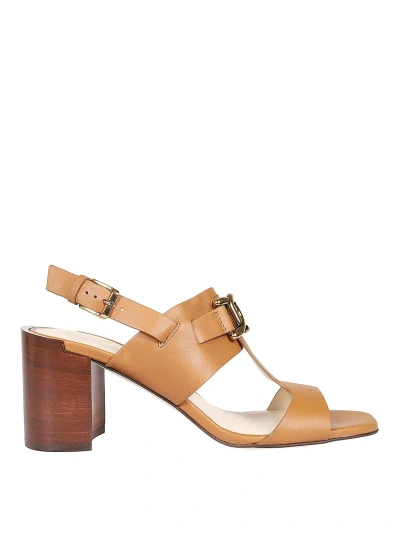 Tod's Letaher Sandal In Brown