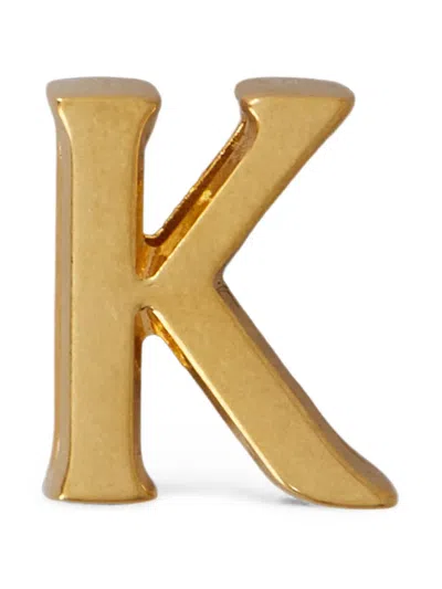 Tod's Letter K Charm In Gold