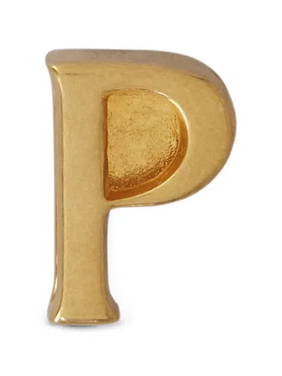 Tod's Letter P Charm In Gold