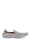 Tod's Light Gray Calfskin Women's Loafers In Gabbiano (grey)