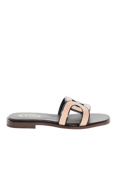 Tod's Light Pink Slip On Flats