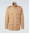 Tod's Linen Field Jacket In Beige