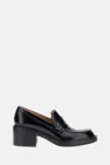 Tod's Black Loafers With Penny Slot And Logo Lettering On The Side In Black