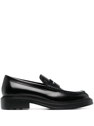 Tod's Leather Loafer In Black