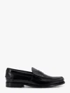 Tod's Black Leather Loafers For Men In Black