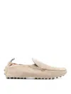 Tod's Gommino Curled Suede Loafers Shoes In Beige