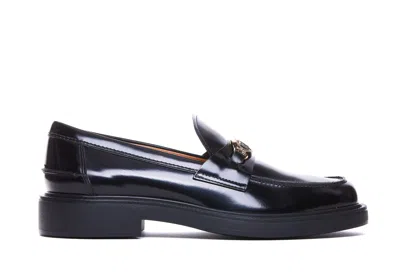 TOD'S LOGO ANKLE FRONT LOAFERS