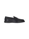 Tod's Gomma Leggero Leather Loafers In Black