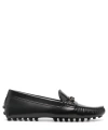 Tod's Gommino Leather Loafers In Black