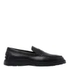 Tod's Leather Loafers In Black
