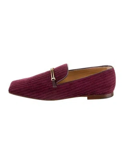 Pre-owned Tod's Loafers In Burgundy