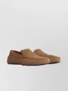 Tod's Loafers Contrast Stitching Suede Finish