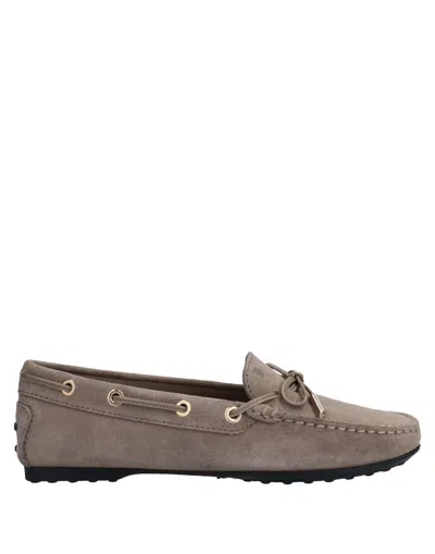 Tod's Loafers In Dove Grey