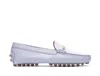 Tod's Round-head Driving Shoes In Grey