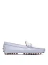 Tod's Round-head Driving Shoes In Gris