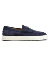 Tod's Mens Tods Mocassino Cassetta 04l Suede Loafers In Blue