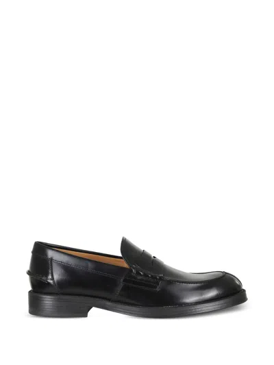 Tod's Loafers In Leather In Black