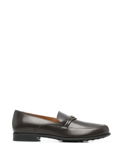 Tod's Loafers In Leather In Brown