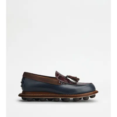 Tod's Loafers In Leather In Multi