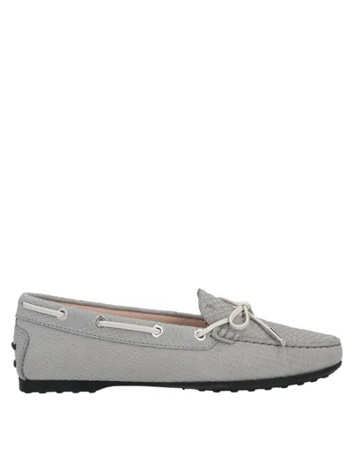 Tod's Loafers In Light Grey