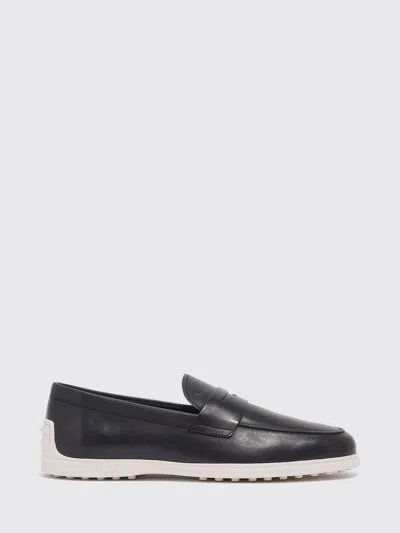 Tod's Leather Loafers In Black