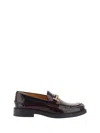 Tod's Loafers With Buckle And Golden Front In Mosto