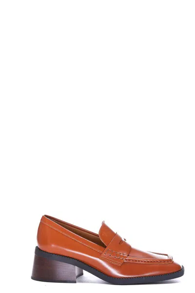 Tod's Woman Loafers Tan Size 8 Leather In Rust