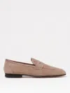Tod's Destroyed Suede Loafers In Beige