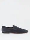 Tod's Suede Loafer In Blue