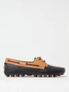 Tod's Gommino Bubble Leather Lace Up Boat Shoe In Blue