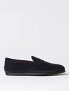 Tod's Gommino Suede Loafers In Blau