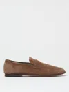 Tod's Almond Toe Leather Loafer In Brown