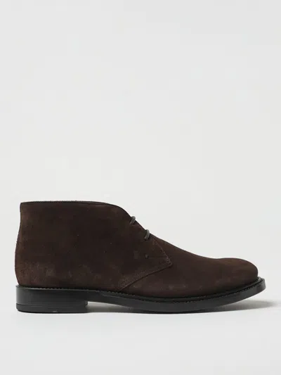 Tod's Suede Ankle Boot In Brown
