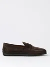 Tod's Mens Gomma Tv Slip-on Suede Loafers Brow In Braun