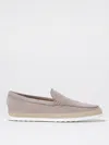 Tod's Nabuk Slip On In Dove Grey