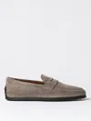 Tod's Loafers Featuring Braided Trim And Penny Strap In Grau