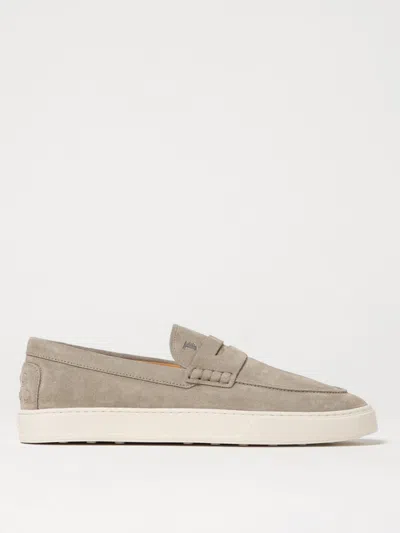 Tod's Cassetta Suede Penny Loafers In Neutrals