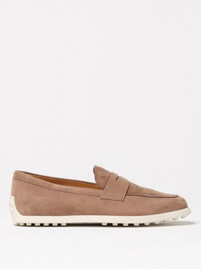TOD'S LOAFERS TOD'S WOMAN COLOR BEIGE,G44566022