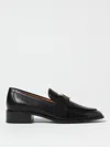 Tod's Leather Loafer With T-timeless Metal Logo In Black