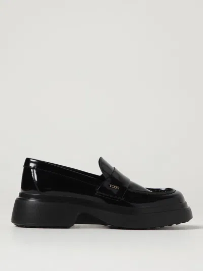 TOD'S LOAFER TOD'S WOMAN COLOR BLACK,H32528002