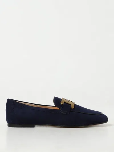 Tod's Loafers  Woman Color Blue In 蓝色