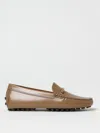 Tod's Cappuccino Leather Driving Moccasin In Brown