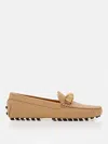 Tod's Gommino Calfskin Rings Driver Loafers In Brown