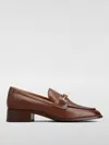 Tod's Logo-plaque Leather Loafers In 棕色