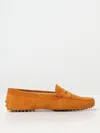 Tod's Suede Calf Moccasin Loafers Penny Studded In Braun