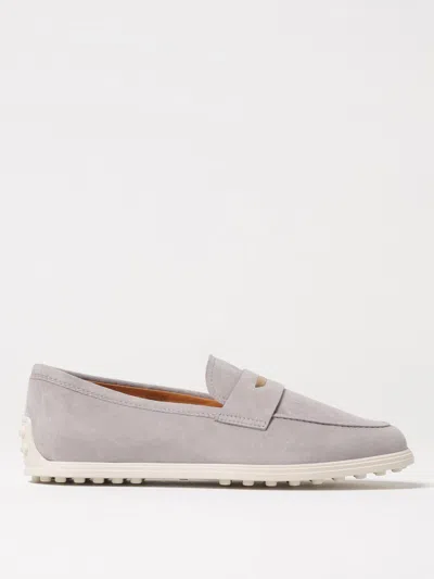 TOD'S LOAFERS TOD'S WOMAN COLOR GREY,G52482020